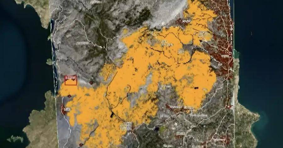 Σuvελnφθn Γεωργιανή για τη μεγάλη φωτιά στη Χίο