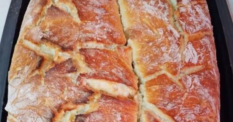 Ψωμί γάστρας χωρίς ζύμωμα – Τραγανό απ’ έξω και αφράτο μέσα!