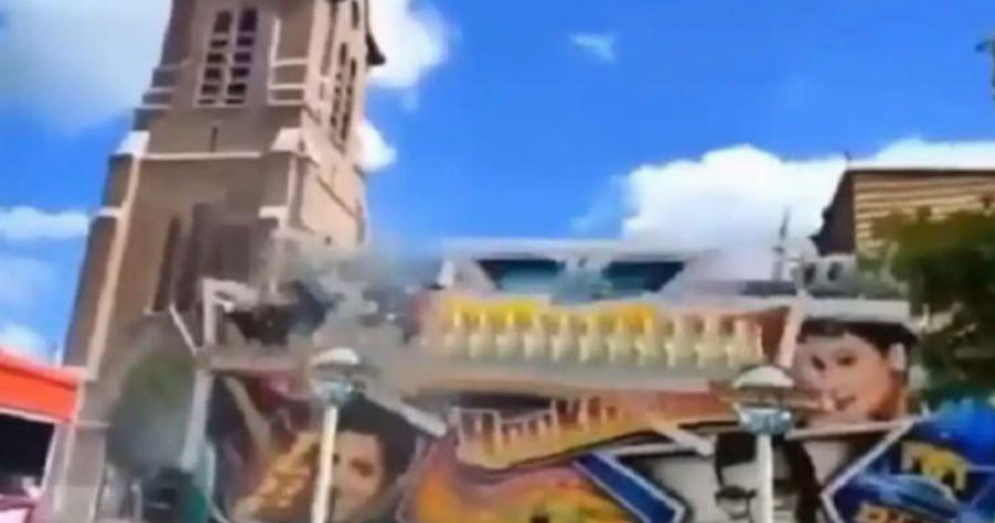 Βίντεο από μεγάλο ατύχημα σε λούνα παρκ – Τους εκτόξευσε στον αέρα το «μαγικό χαλί»