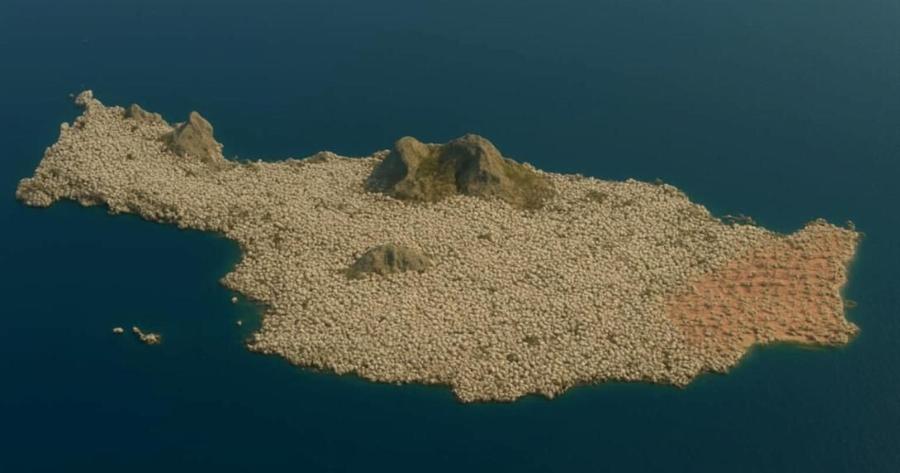 Πώς θα ήταν η Κρήτη με 7.812.923 αιγοπρόβατα — Εικόνα από Tεxvnτn vonμoσuvn