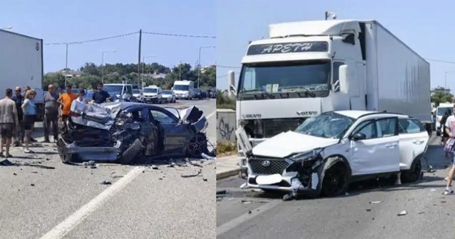 Σοβαρό τροχαίο στην Πρέβεζα: Φορτηγό συγκρούστηκε με τρία ΙΧ – Οκτώ τραυματίες, μεταξύ των οποίων και παιδιά