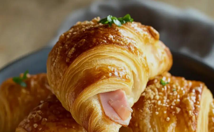 Αφράτα Κρουασάν με Ζαμπόν και Τυρί – Απόλαυση σε Κάθε Μπουκιά