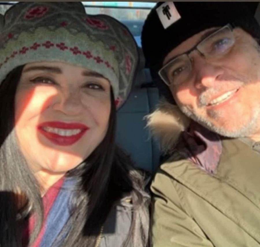 Η Μαρία Τζομπανάκη σε μια σπάνια φωτογραφία με τον σύζυγό της, Γιάννη Βάλβη, με αφορμή τη γιορτή του