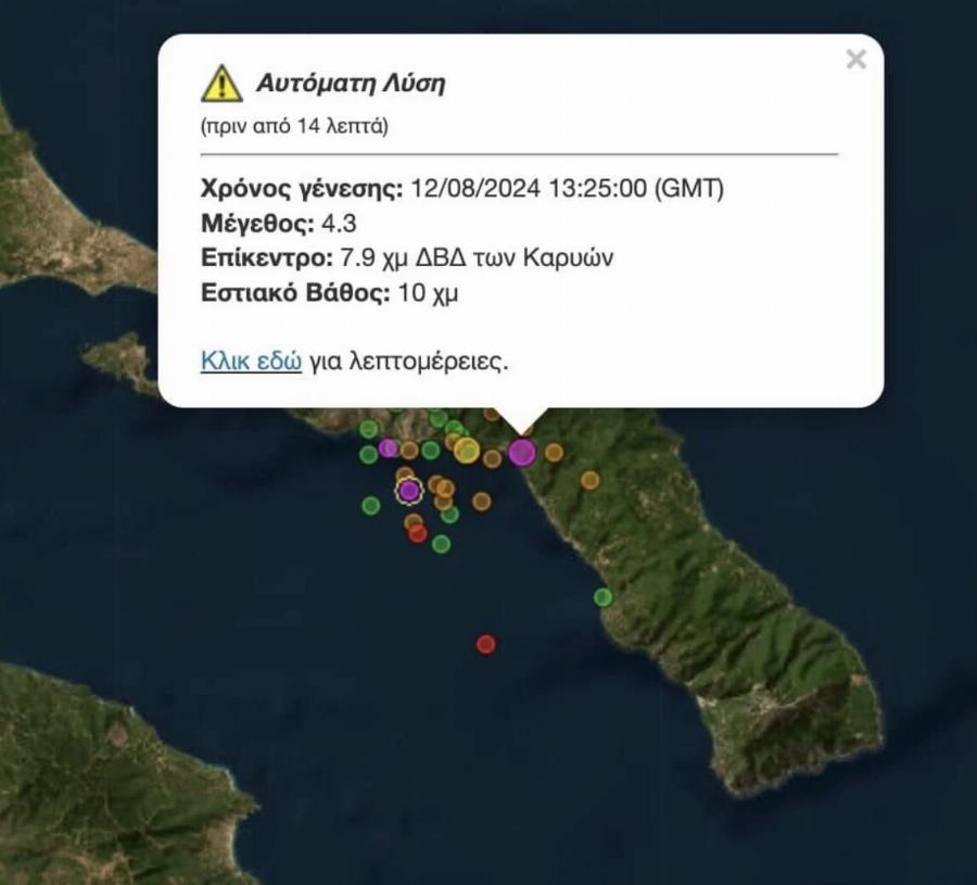 EKTAKTO Δυνατός σεισμός τώρα στο Άγιο Όρος