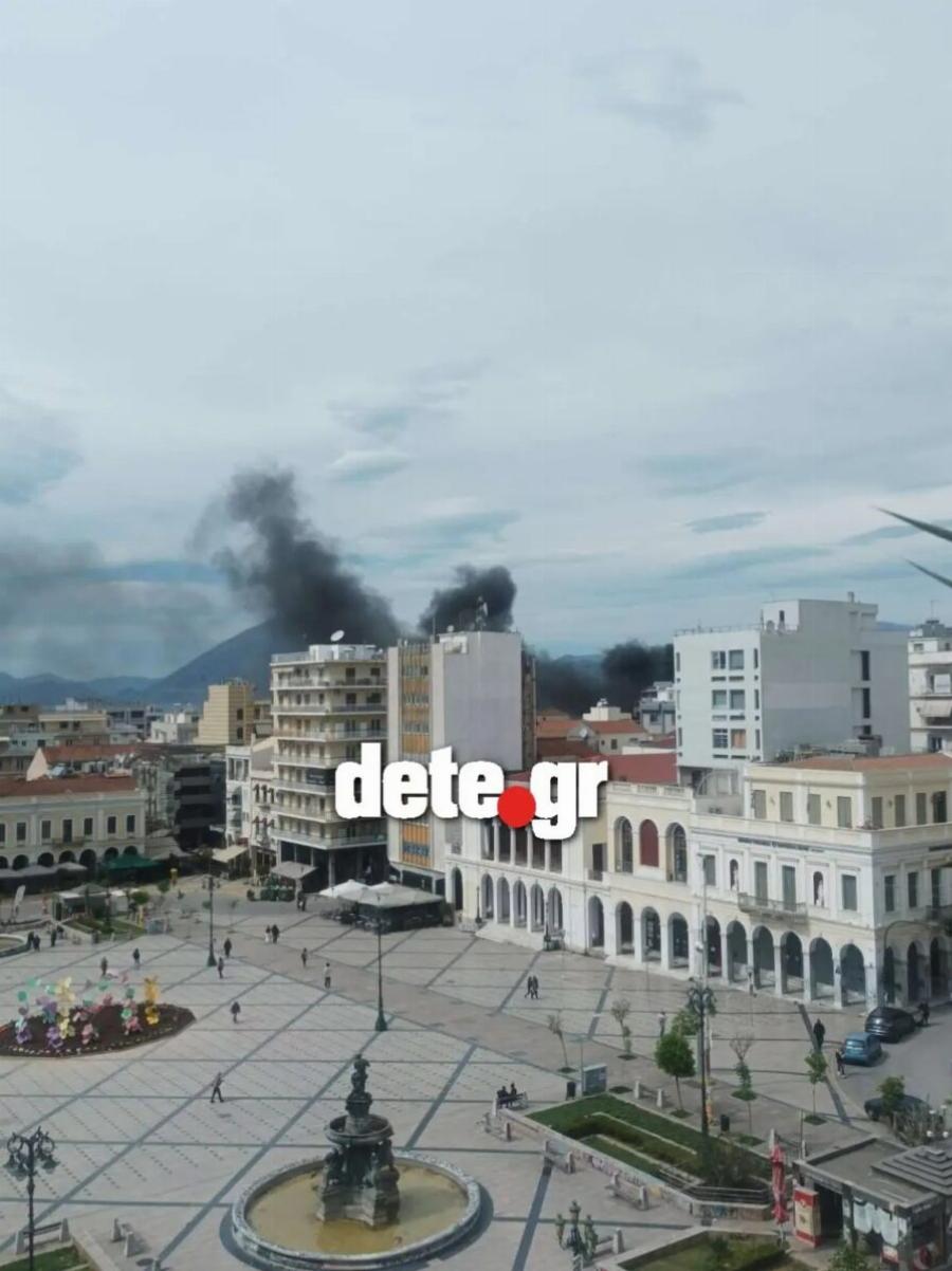 Mεγάλη φωτιά σε κατάστημα Zara στην Πάτρα – Παντού πυκνοί καπνοί σε όλη την πόλη