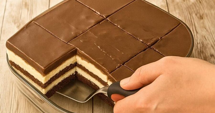 Γλυκό ψυγείου με μπισκότα σοκολάτας και κρέμα – Εύκολο και απίστευτα κρεμώδες