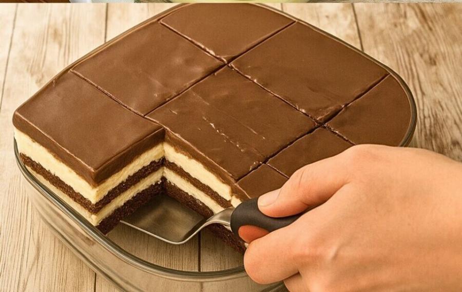 Γλυκό ψυγείου με μπισκότα σοκολάτας και κρέμα – Εύκολο και απίστευτα κρεμώδες