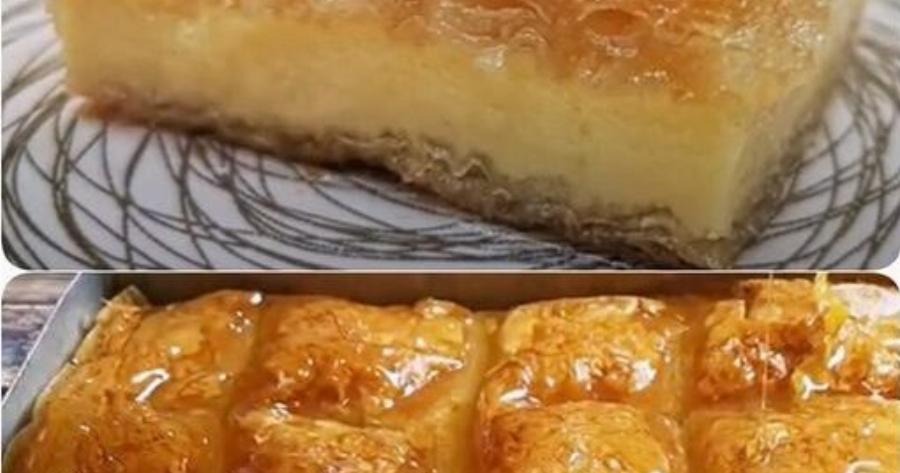 Το γαλακτομπούρεκο χωρίς σιμιγδάλι που γίνεται αριστούργημα – Το μυστικό είναι στην κρέμα