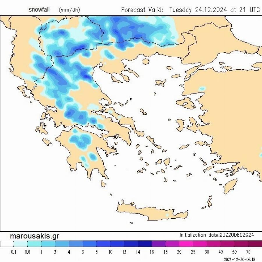 Καιρός: Έρχονται χιόνια μέχρι και μέσα στην Αθήνα – Οι περιοχές που θα «πνιγούν» στο χιόνι και πότε