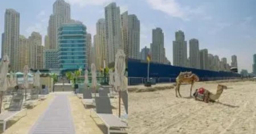 Το Ντουμπάι θυμίζει «πόλη-φάντασμα»: Έρημες παραλίες και ουρανοξύστες υπό το βλέμμα των drones