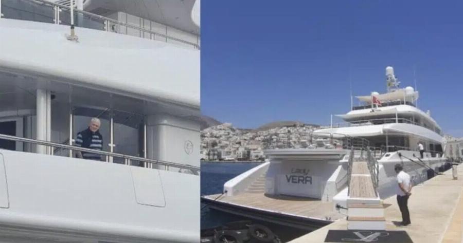 Όλη η Τήνος έτριβε τα μάτια της με το τεpάστιο γιοτ που έσκασε στο λιμάνι, μόλις είδαν ποιανού Έλληνα είναι