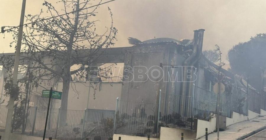 Κάηκε το κλειστό γυμναστήριο – Στις φλόγες και ο παιδικός σταθμός σε αυτή την περιοχή