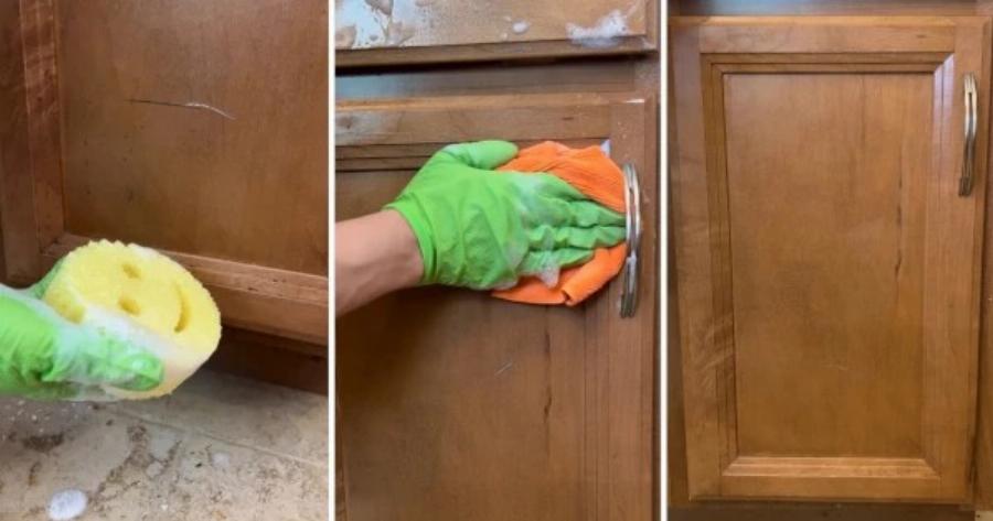Πώς να Καθαρίσετε Αποτελεσματικά τα Βρώμικα και Λιπαρά Ντουλάπια Κουζίνας