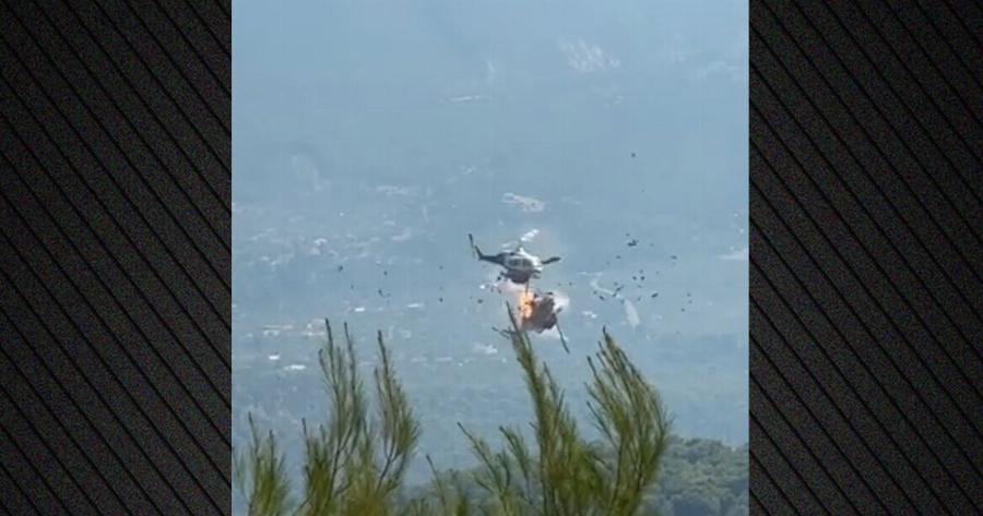 Ψάθα: Δύο νεκροί από τη σύγκρουση των ελικοπτέρων – Συγκλονιστικό βίντεο από τη στιγμή του δυστυχήματος