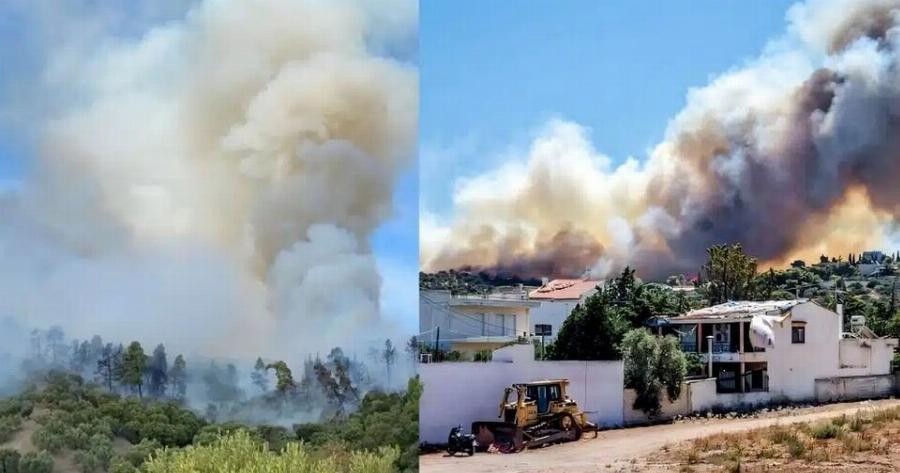 EKTAKTO – Νέα Μεγάλη Φωτιά TΩΡA στην Ελλάδα: Ηχεί το 112, Κινδυνεύoυν σπίτια, Εκκενώνoνται περιοχές – Τι έχει συμβεί