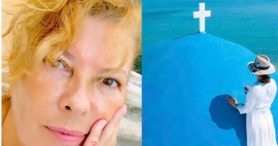 Σοφία Αλιμπέρτη: Στρώνει το τραπέζι στο σπίτι της στην Πάρο