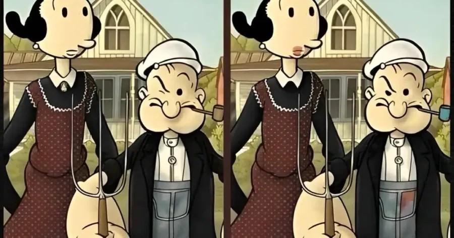 Μπορείτε να βρείτε τις 5 διαφορές στον Ποπάι και την Όλιβ;