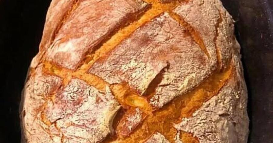 Ψωμί χωρίς ζύμωμα στη γάστρα – εύκολη συνταγή