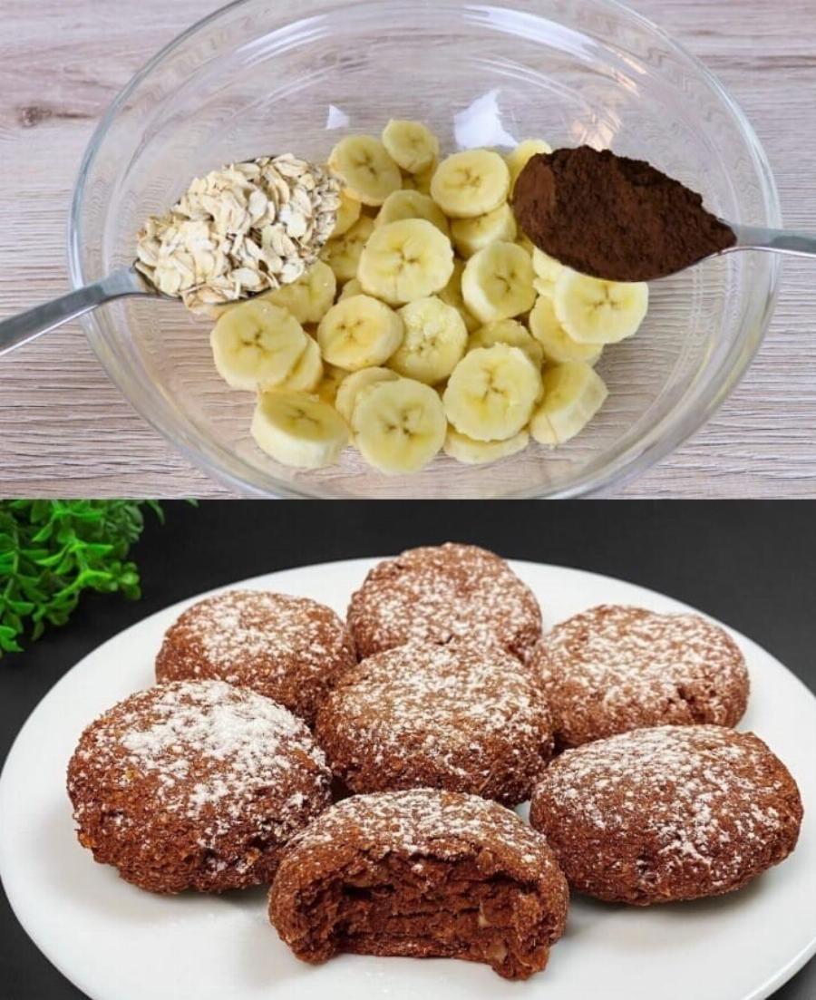 Η Πεθερά μου έφτιαξε χθες Μπισκότα Μπανάνας με Βρώμη και Κομματάκια Σοκολάτας και της ζήτησα να μου πει αμέσως το μυστικό