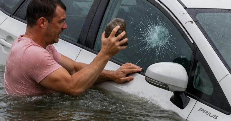 Έσωσα ένα σκυλί από ένα αυτοκίνητο που βυθιζόταν, σπάζοντας το τζάμι, ενώ η οδηγός είχε μπει ήρεμα σε ένα κατάστημα και το είχε αφήσει δίπλα στο ποτάμι… αλλά αντί για ευγνωμοσύνη, με μήνυσαν για φθορά ξένης περιουσίας