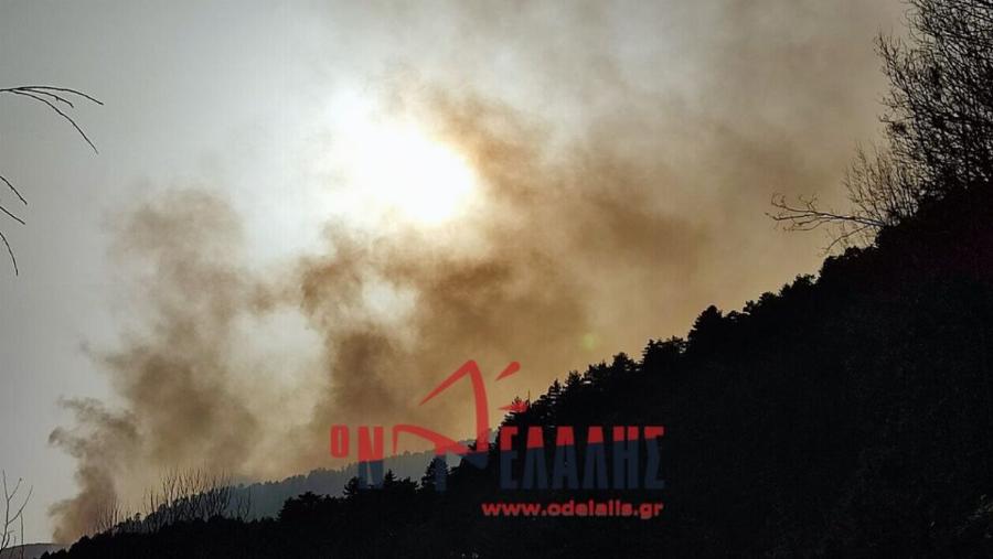 Μεγάλη φωτιά καίει τη χώρα μας