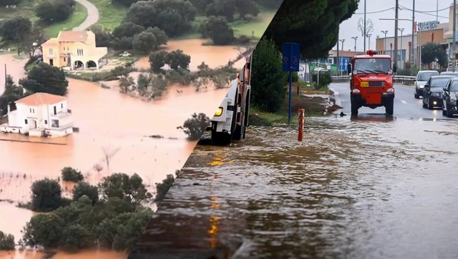 Απόκoσμες εικόνες από γνωστό νησί της χώρας: Εκατοντάδες τόνοι νερού βύθισαν στη λάσπη το νησί – Με ταχύπλοο κινούνται οι κάτοικοι!
