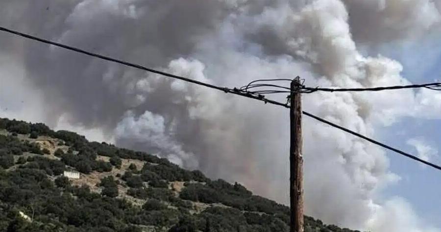 Φωτιά τώρα: Ήχησε το 112 για εκκένωση – Επιχειρούν εναέρια μέσα
