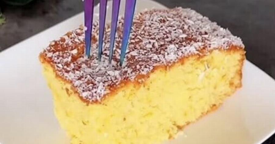 Κέικ 1-2-3-4: Το πιο εύκολο γλυκό που γίνεται σε 5 λεπτά