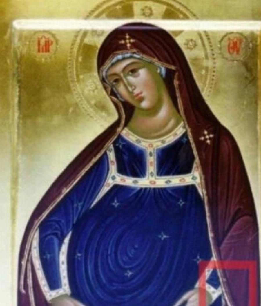 Δέος: Αυτή είναι η σπανιότερη εικόνα της Παναγίας – Κανακεύει τον μικρό Ιησού και γνέθει για να Του πλέξει ρουχαλάκια