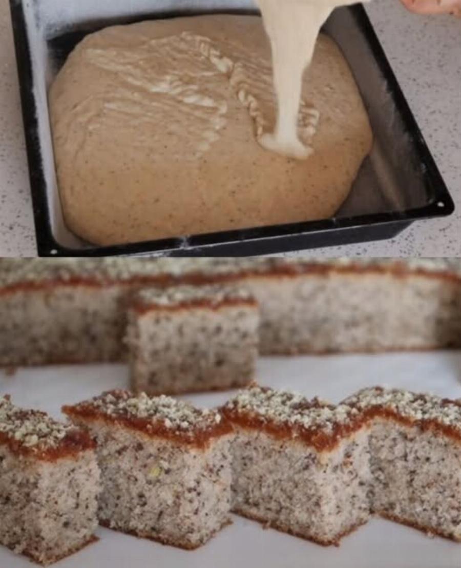 Έφτιαξα αυτό το κέικ με καρύδια και έγινε ανάρπαστο