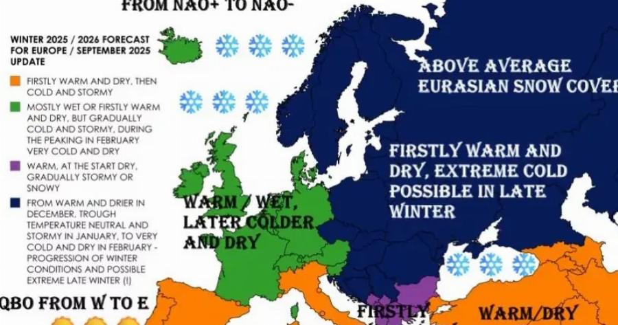 Καιρός: Έρχεται βαρύς χειμώνας όπως παλιά στην Ελλάδα – Ο μήνας που θα… ασπρίσει η χώρα