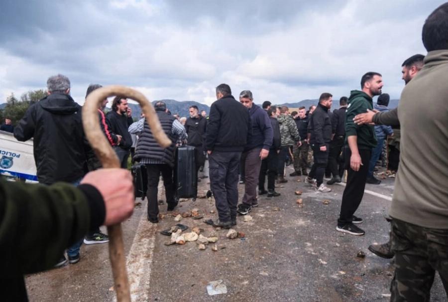 Ταυτοποιήθηκαν οι αγρότες για τα επεισόδια στην Κρήτη: Αντιμετωπίζουν κατηγορίες για «εγκληματική οργάνωση»