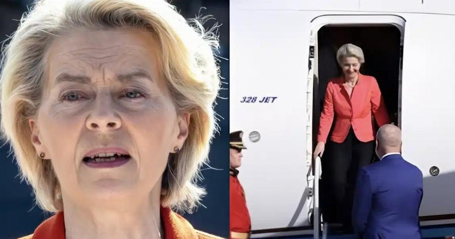 TPOMOΣ ΣΤΟΝ ΑΕΡΑ ΓΙΑ ΤΗΝ ΟΥΡΣΟΥΛΑ ΦΟΝ ΝΤΕΡ ΛΑΪΕΝ – ΕΚΑΝΕ ΑΝΑΓΚΑΣΤΙΚΗ ΠΡΟΣΓΕΙΩΣΗ ΣΤΗ ΒΟΥΛΓΑΡΙΑ