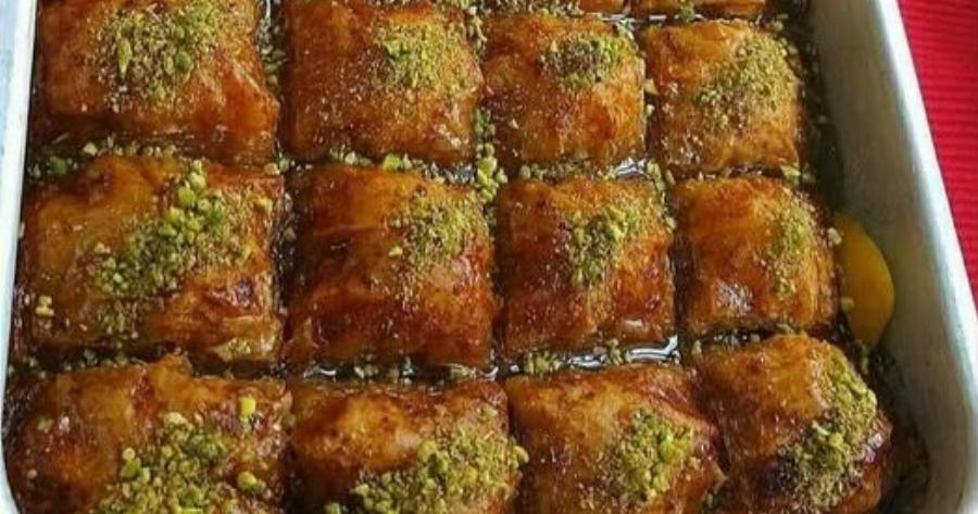 Μπακλαβαδάκια με φυστίκι Αιγίνης τραγανά