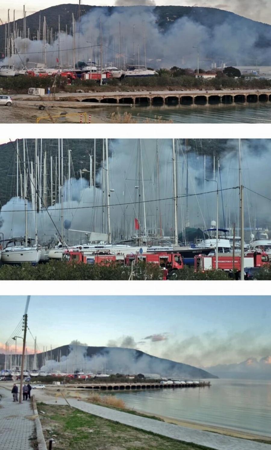 EKTAKTO- Μεγάλη φωτιά σε λιμάνι της χώρας – Συναγμερός στην Πυροσβεστική