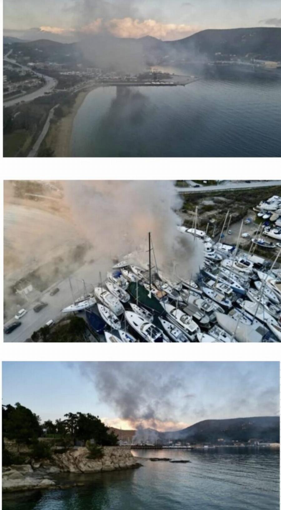 EKTAKTO- Μεγάλη φωτιά σε λιμάνι της χώρας – Συναγμερός στην Πυροσβεστική