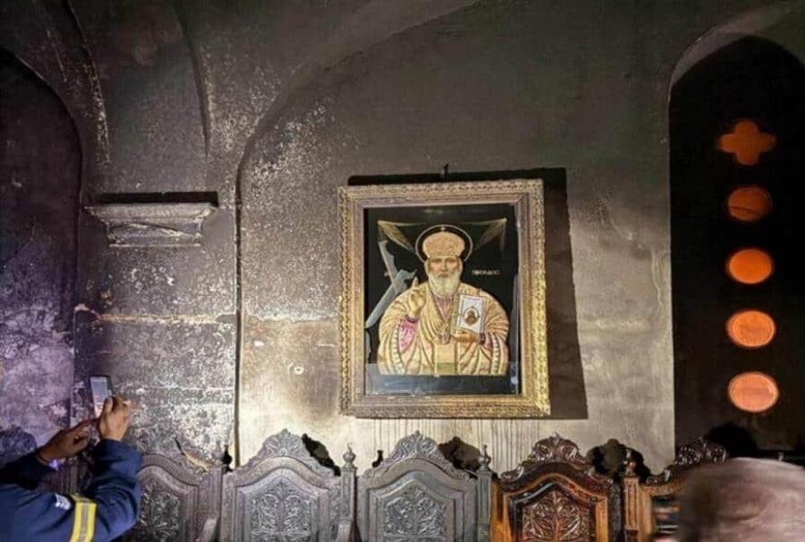 Καταστράφηκε από φωτιά ο ναός του Αγίου Νικολάου – Έμεινε άθικτη η εικόνα του Αγίου!