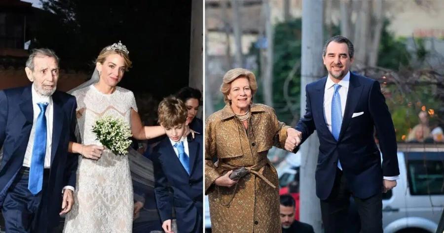 Mε χpυσή ζακάρ καμπαρντίνα, ζαλίζει η τιμή της: Τις “έσβησε” όλες η Άννα Μαρία στα 78 της, εμφάνιση χιλιάδων ευρώ στον γάμο του γιου της με την Χρυσή Βαρδινογιάννη