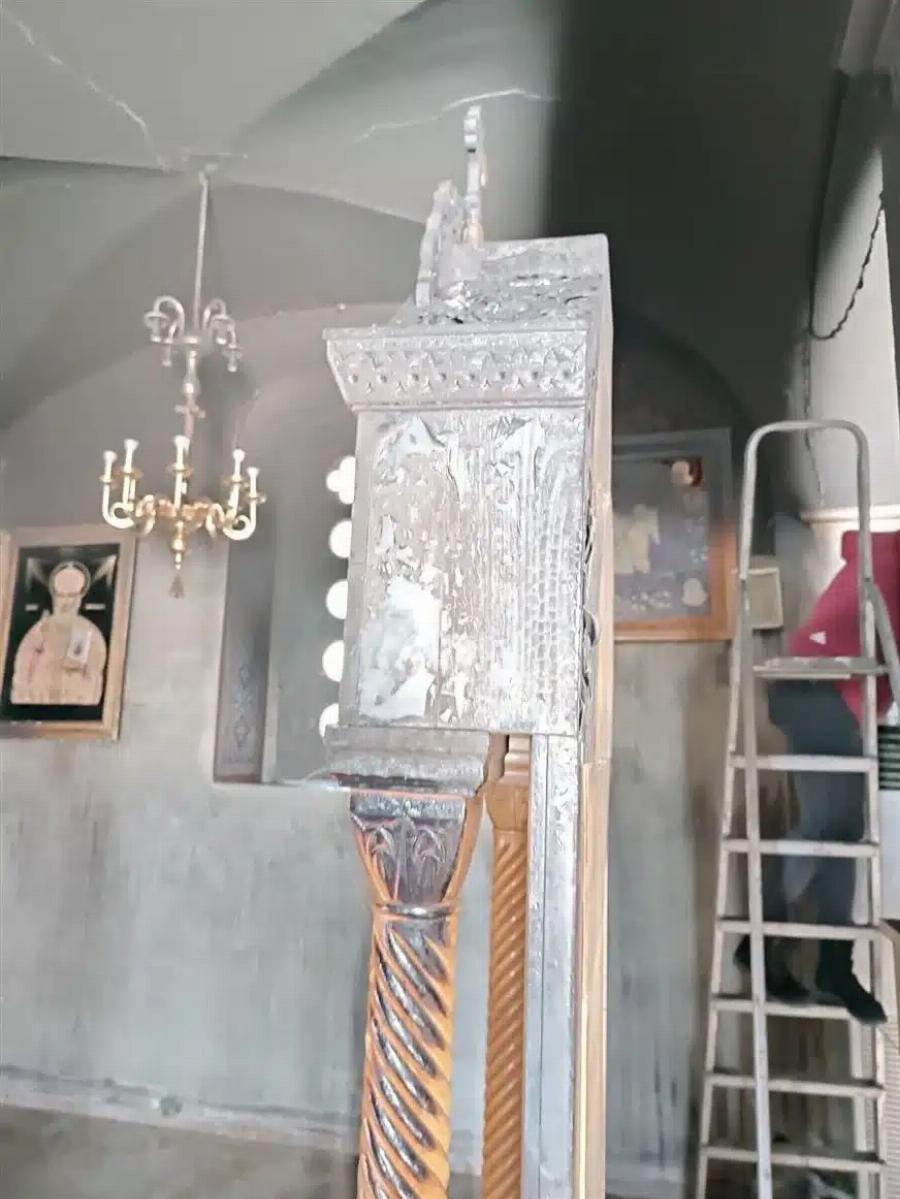 Καταστράφηκε από φωτιά ο ναός του Αγίου Νικολάου – Έμεινε άθικτη η εικόνα του Αγίου!