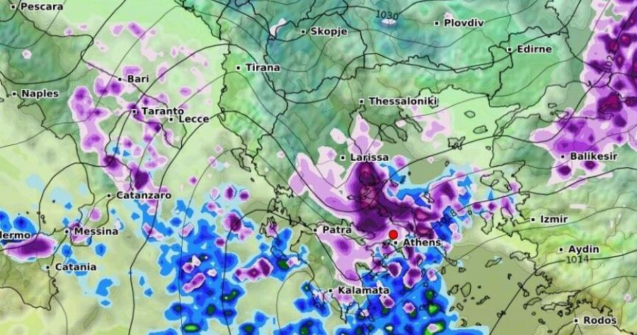 Καιρός: Θα «θαφτούμε» στο χιόνι – Πότε έρχεται η χιονοεισβολή στην Αθήνα και «ασπρίζει» η πρωτεύουσα