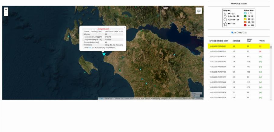 Πολύ μεγάλος σεισμός τώρα