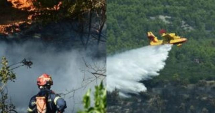 Μεγάλη φωτιά στην Αττική: Τρία ελικόπτερα επιχειρούν στο σημείο – Η ανακοίνωση της Πυροσβεστικής
