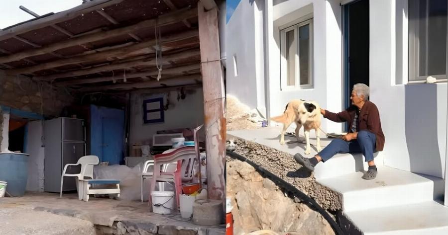 Auτό είναι το ολοκαίνουργιο σπίτι της κυρά Ρηνιώς στην Κίναρο – Πώς ήταν και πώς έγινε