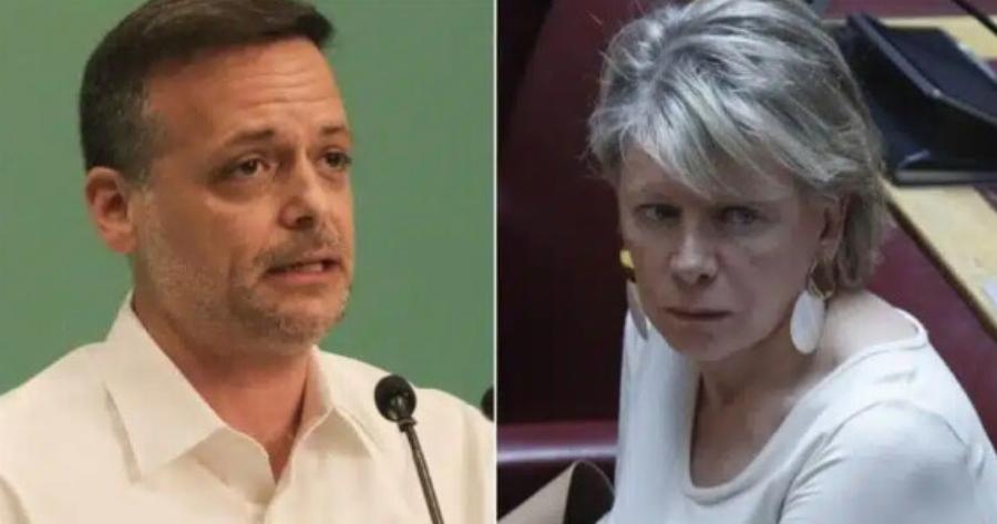 Άστραψε και βρόντηξε η Έλενα Ακρίτα κατά του Χάρη Δούκα