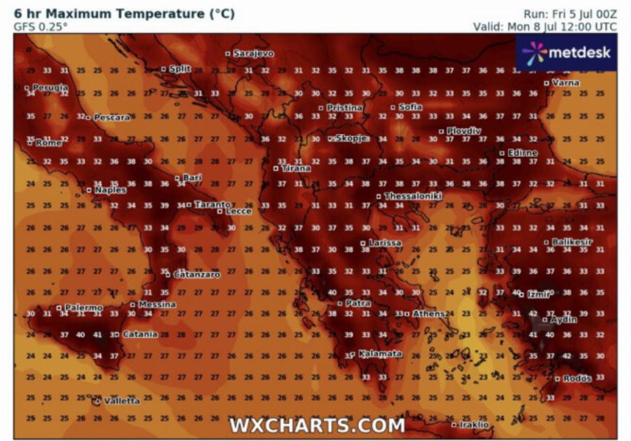 Αυτό που έρχεται από Δευτέρα στα δυτικά…: Έχει τρελαθεί ο καιρός, μετά τον καύσωνα καταιγίδες και τώρα πάλι… τούμπα