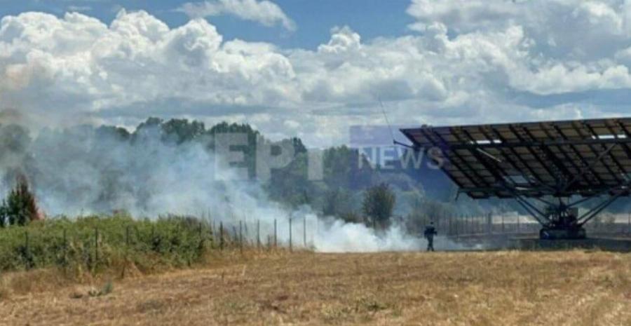 Φωτιά τώρα: Πυρκαγιά σε φωτοβολταϊκό πάρκο σε δάσος