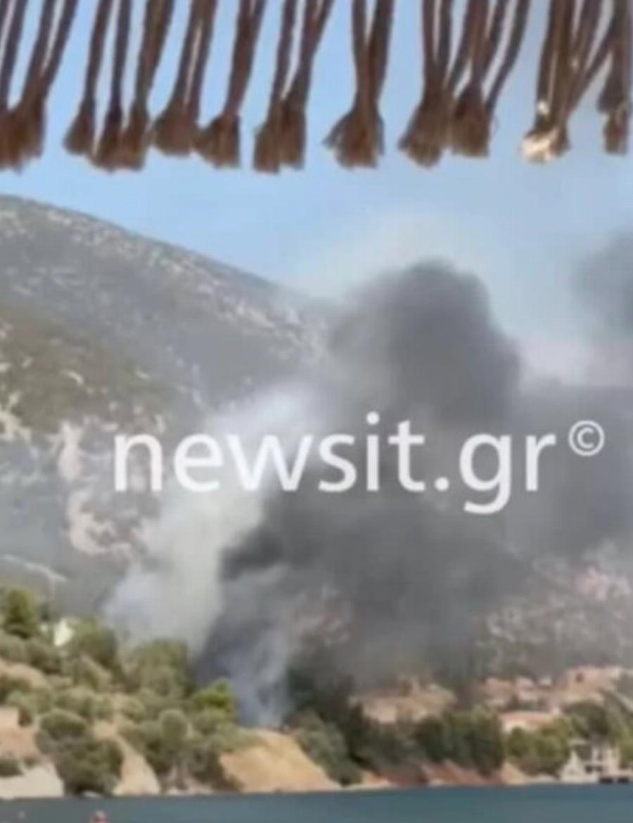 Σοβαρό τροχαίο: Φορτηγό έπεσε σε γκρεμό στα και έπιασε φωτιά, νεκρός ο οδηγός