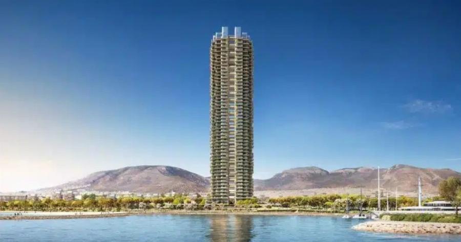 «Πράσινος γίγαντας»: Ο ψηλότερος ουρανοξύστης της χώρας σηκώνεται στην Αττική