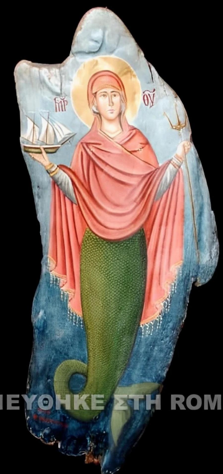 Η Παναγιά Γοργόνα: Μια σπάνια απεικόνιση της Θεομήτορος που ελάχιστοι γνωρίζουν