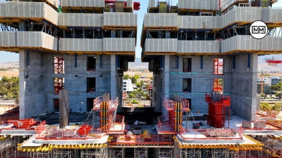 «Πράσινος γίγαντας»: Ο ψηλότερος ουρανοξύστης της χώρας σηκώνεται στην Αττική